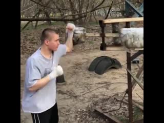 old school boxing training