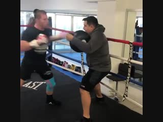 power work by canelo alvarez on the makiwara