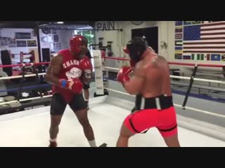 old shannon briggs injures his sparring partners in sparring