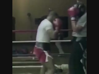 young mike tyson working on his swinging pendulum defense