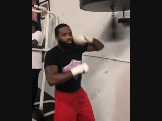 adrien broner works on pneumatics and prepares for his fight with manny pacquiao