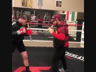 practicing canelo alvarez's power punches to the body