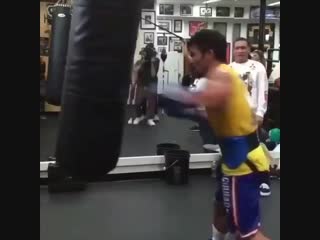 senator, manny pacquiao, with speed and power. looks like he's ready for january for broner.