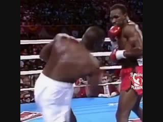 evander holyfield hit back on buster dougles hit back