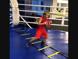 boxing training for the footwork of kira makogonenko