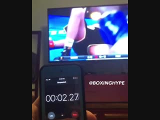 how long did tyson fury get up after 2 knockdowns from deontay wilder.