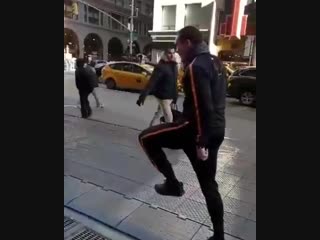 oleksandr usyk on a trip to new york.