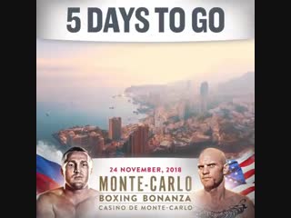 there are 5 days left before denis lebedev returns to the big ring in monaco.