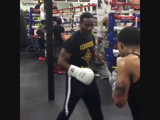 gervonta davis is working on his defense.