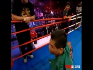 when the fight ended without having time to start. fastest knockout in boxing history.