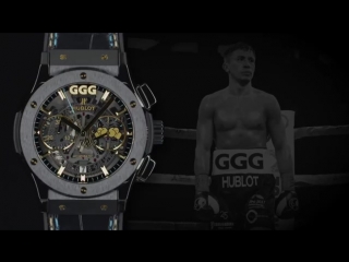 gennady golovkin in an advertisement for hublot watches.