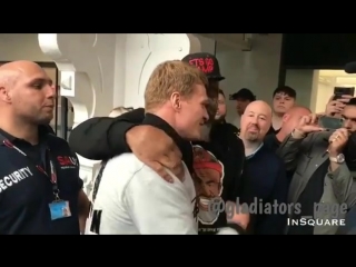 the scandalous shannon briggs met with alexander povetkin at the weigh-in of joshua povetkin.