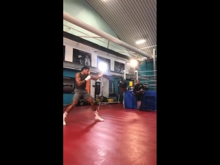 anthony joshua continues to prepare for the fight with alexander povetkin.