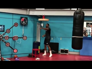 anthony joshua continues his training for the fight with alexander povetkin.