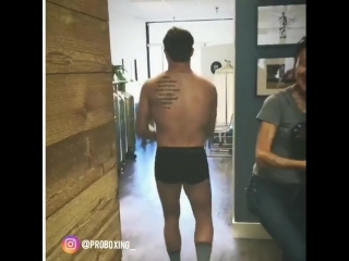 canelo took a restorative cryosauna after a good workout.