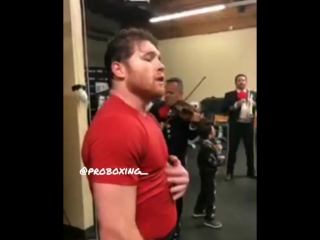 singer and professional boxer canelo alvarez performs for you