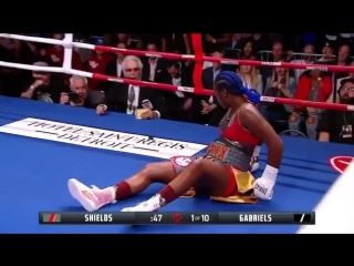 when the unbeaten champion clarissa shields was knocked down.