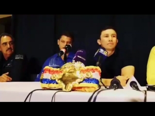 gennady golovkin was awarded the belt of the best boxer in the world.