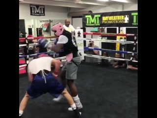 floyd mayweather continues to prepare for something or someone.