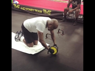 floyd mayweather continues to prepare for something or someone.