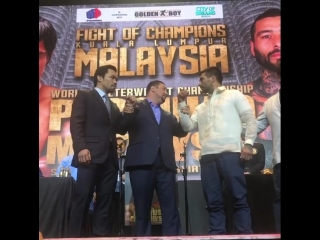 manny pacquiao and lucas matisse met face to face.