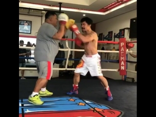 manny pacquiao is preparing for the fight with lucas matisse.