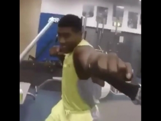 anthony joshua workout. preparing for the fight with parker.