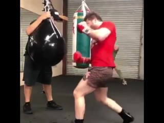 saul alvarez workout. preparing for the fight with golovkin.