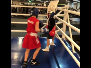 promising 9-year-old ukrainian kira makogonenko teaches boys boxing.