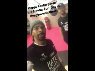 david haye continues his preparations for a rematch with tony bellew.