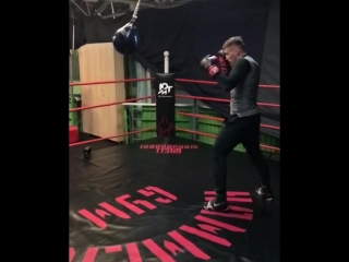 boxing in slow motion.