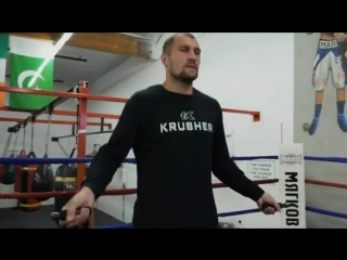 sergey kovalev is preparing for the fight with mikhalkin.