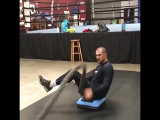 kovalev training before the fight with shabransky.