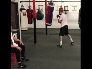 sergei kovalev training under the guidance of a new coach.